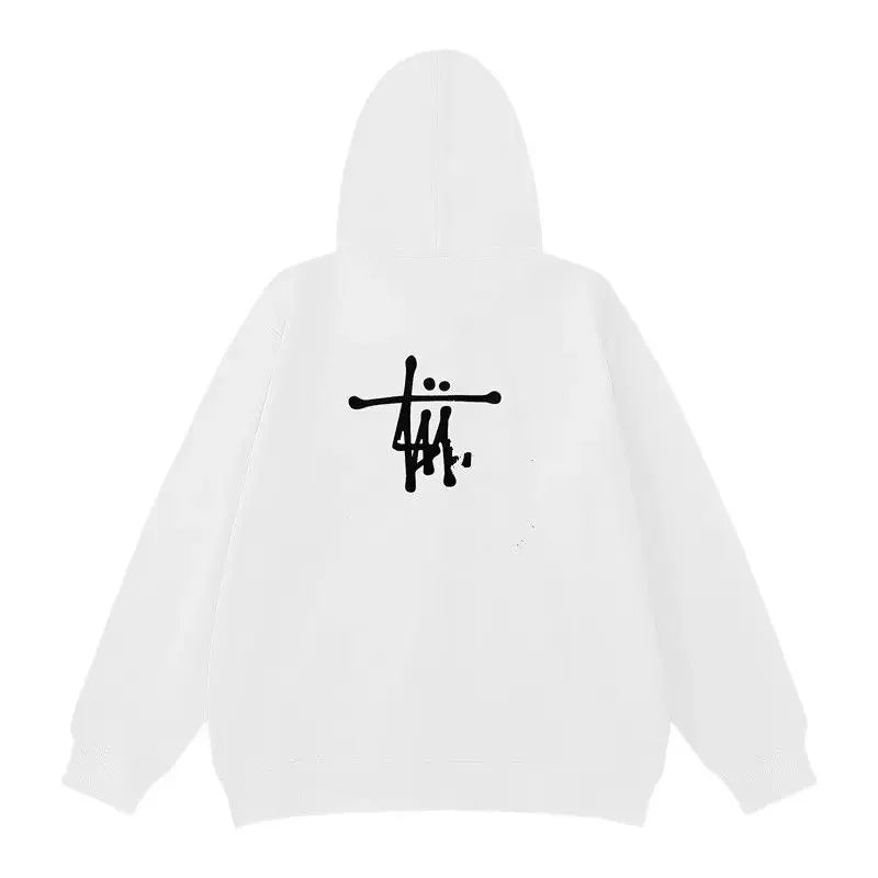 Japanese Trendy Brand Letter Printing Men's and Women's Pure Cotton Hoodie Trendy Fashion Outdoor Sports Crew Neck Sweater-Style Heaven