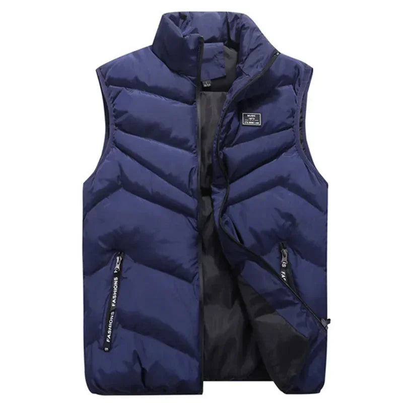 8XL 7XL Plus size vest men Brand Men Jacket Sleeveless Vests Winter Jackets man Casual Coats Men's Vest Cotton Thicken Waistcoat-Style Heaven