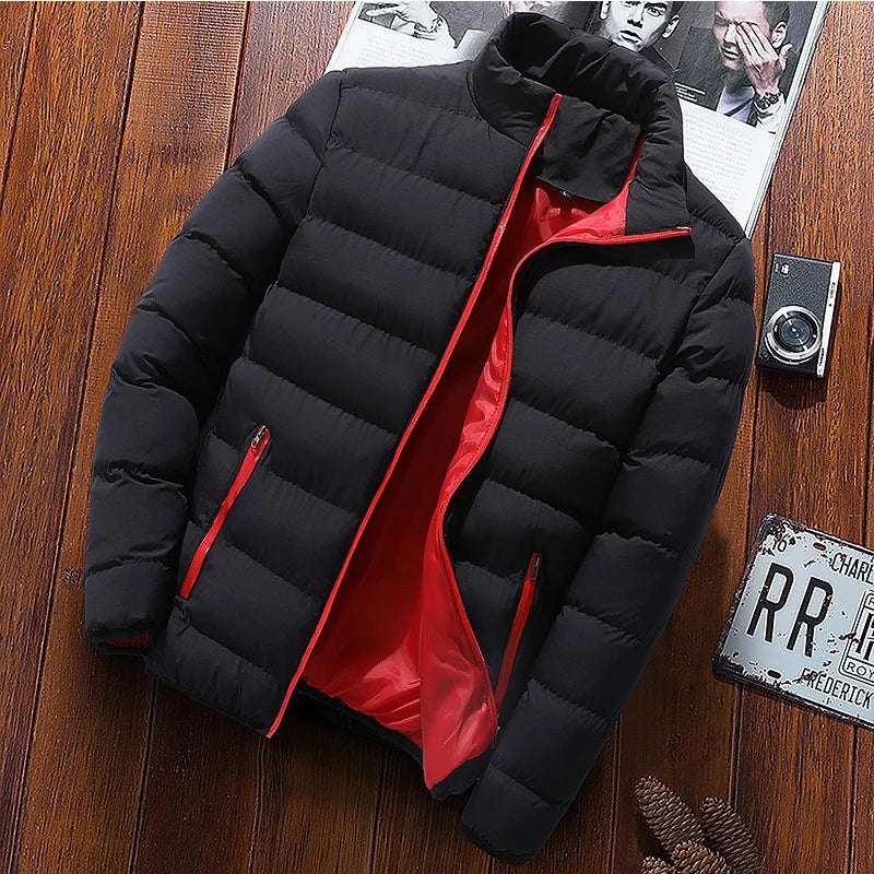 Outerwear - Autumn/Winter Men's Sports Cotton Coat New Warm Coat Thickened Stand Collar Cardigan Outdoor Padded Jacket Trend Men's Clothing