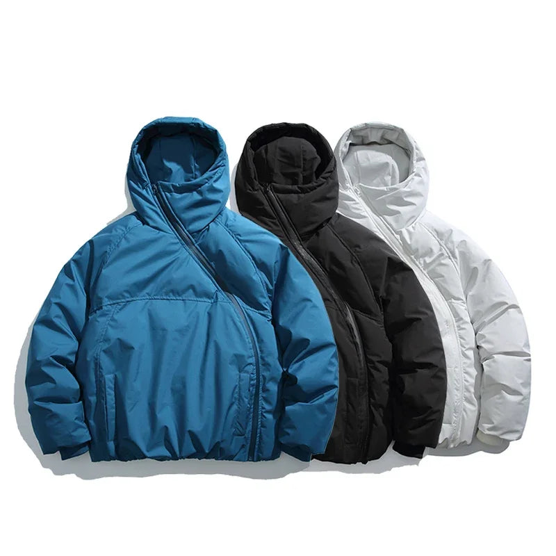 Winter Ski Parka Jacket Men Women Fashion Loose Padded Cotton Hooded Jacket Cityboy Streetwear Hoody Parkas Coat Outerwear-Style Heaven