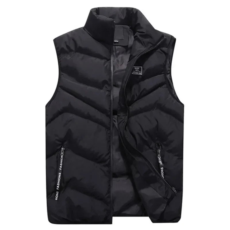 8XL 7XL Plus size vest men Brand Men Jacket Sleeveless Vests Winter Jackets man Casual Coats Men's Vest Cotton Thicken Waistcoat-Style Heaven