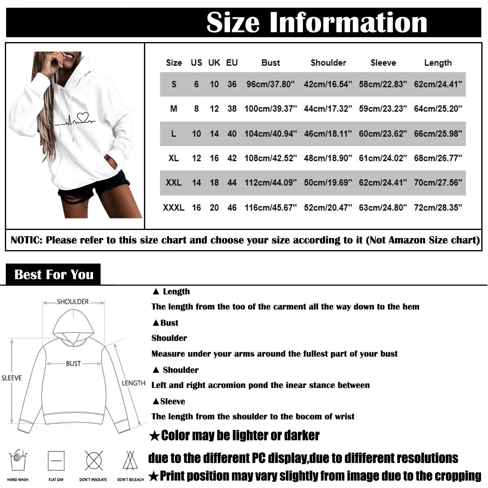 Heartbeat Sketch Printed Women's Hoodie Long Sleeve Casual Daily Wear 2025 Women Hoodies Fall Winter sudaderas de mujer-Style Heaven