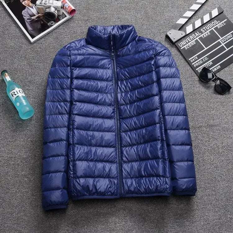 Outerwear - Autumn/Winter Men's Cotton Coat Plus Size Cropped Lightweight Cotton-Padded Workwear Thickened Mid-Youth Padded Jacket Winter Ja