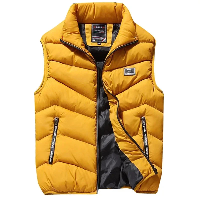 8XL 7XL Plus size vest men Brand Men Jacket Sleeveless Vests Winter Jackets man Casual Coats Men's Vest Cotton Thicken Waistcoat-Style Heaven