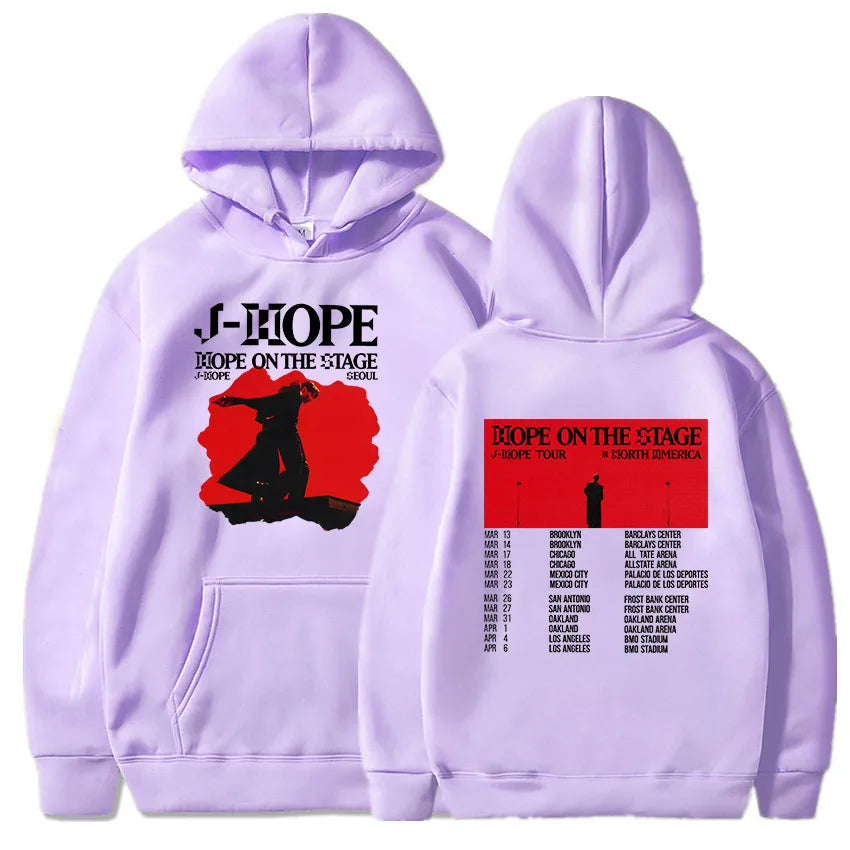 Korean Dancer J-Hope New Hoodies Hope on The Stage Tour 2025 Sweatshirt Unisex Casual Clothes Hip Hop Fashion Aesthetic Pullover-Style Heaven