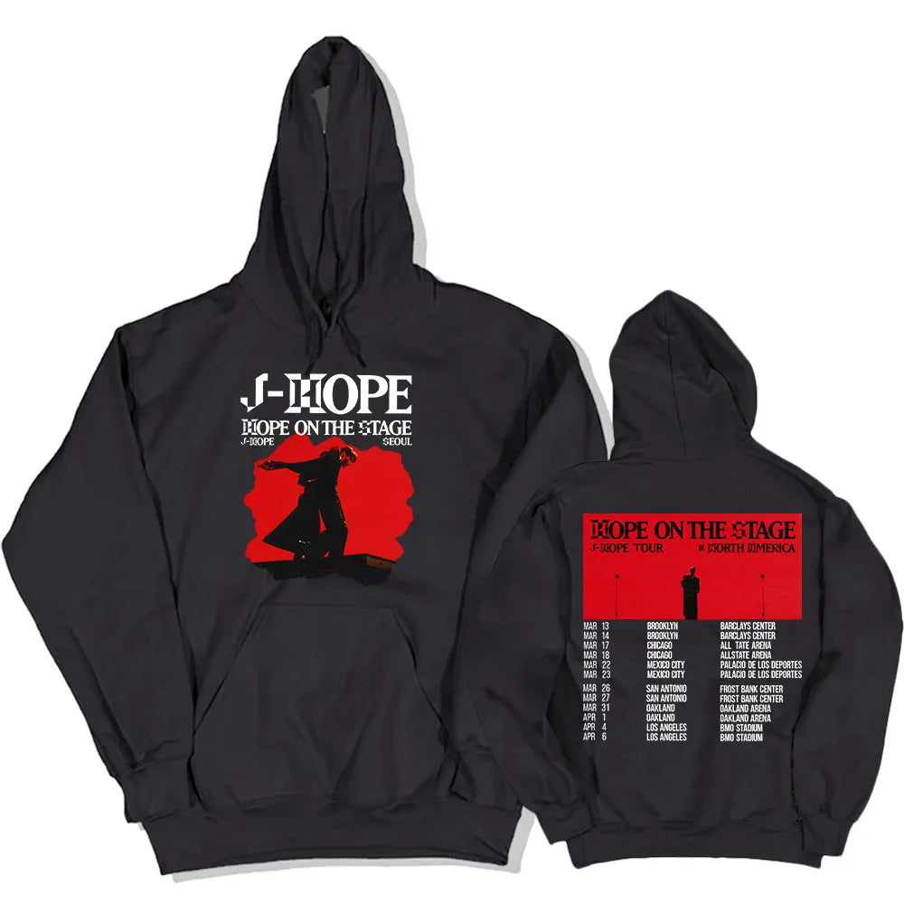 Korean Dancer J-Hope New Hoodies Hope on The Stage Tour 2025 Sweatshirt Unisex Casual Clothes Hip Hop Fashion Aesthetic Pullover-Style Heaven