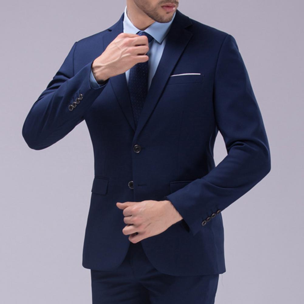 Jacket + Pants 2 Pieces Set / Fashion New Men's Casual Boutique Business Dress Wedding Groom Suit Coat Blazers Trousers - Suits in ##color## by Style Heaven | High-Quality & Trendy Fashion