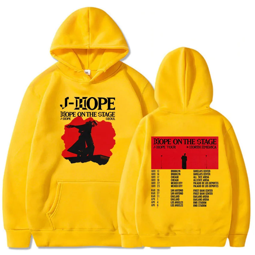 Korean Dancer J-Hope New Hoodies Hope on The Stage Tour 2025 Sweatshirt Unisex Casual Clothes Hip Hop Fashion Aesthetic Pullover-Style Heaven