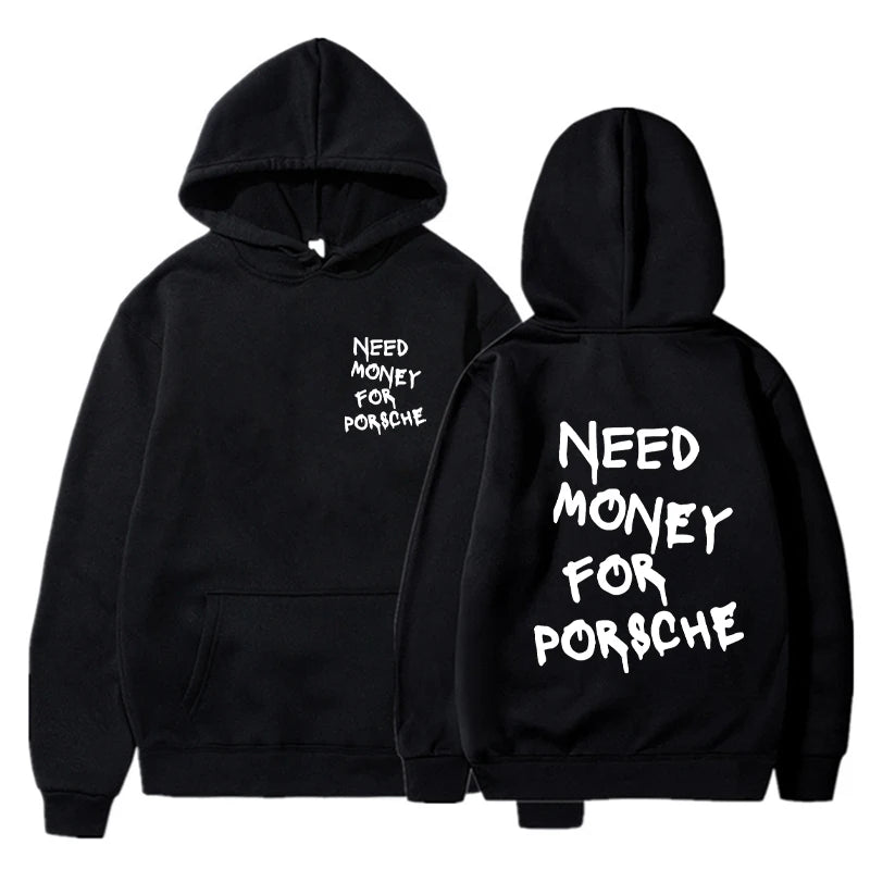 Funny Need Money Letter Printed Hooded Sweatshirt Fashion Design Men Women Fleece Autumn and Winter Couple Casual Tops-Style Heaven