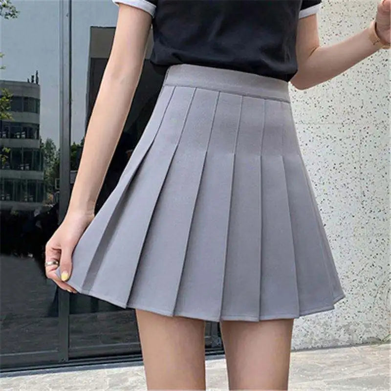 1pc Pleated High Waist Mini Skirt Women Sexy White Micro Ladies Korean Style Summer Mini skirt