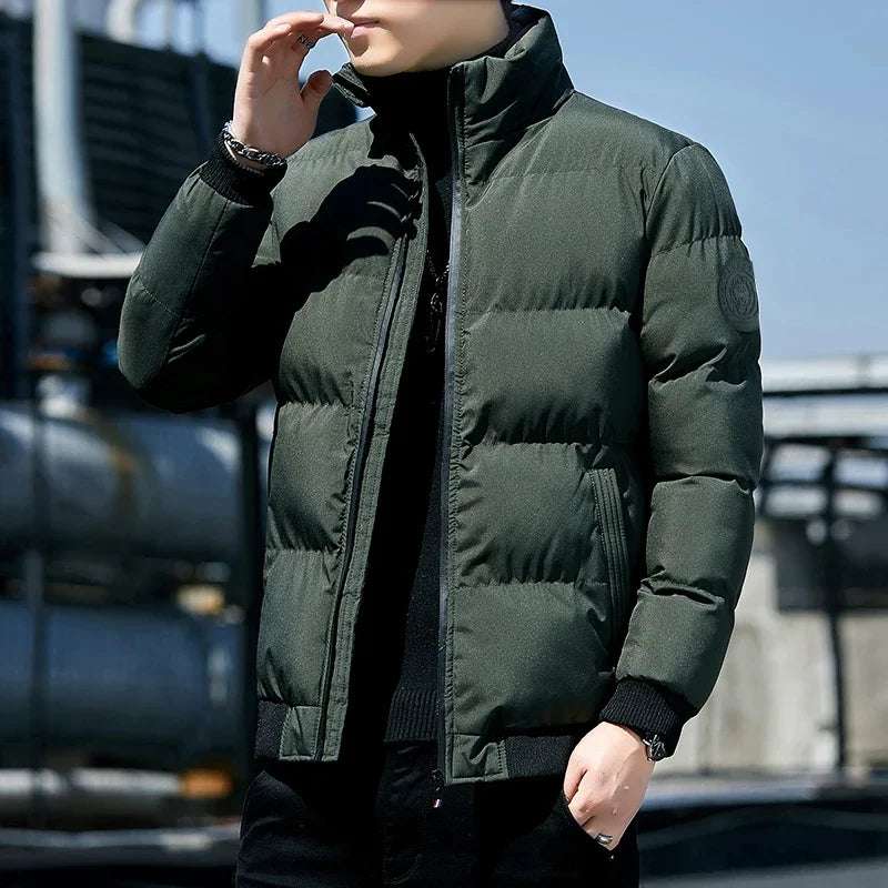 Outerwear - Winter Tiger Head Cotton Coat Men's New Thickened Warm Coldproof Casual Fashion Hooded Male Clothes