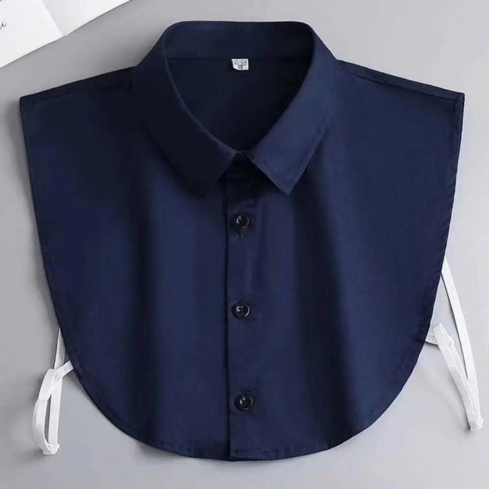 1Pc Women Cotton Fake Collar Decoration Blouse Detachable Shirt Collar Sweater False Collars Lapel Top Women Apparel Accessories