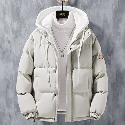 Winter Men's Padded Jackets Fashion Men Cotton Warm Down Hooded Parkas Coats Casual Men Thermal Windbreaker Coats Clothing 5XL-Style Heaven