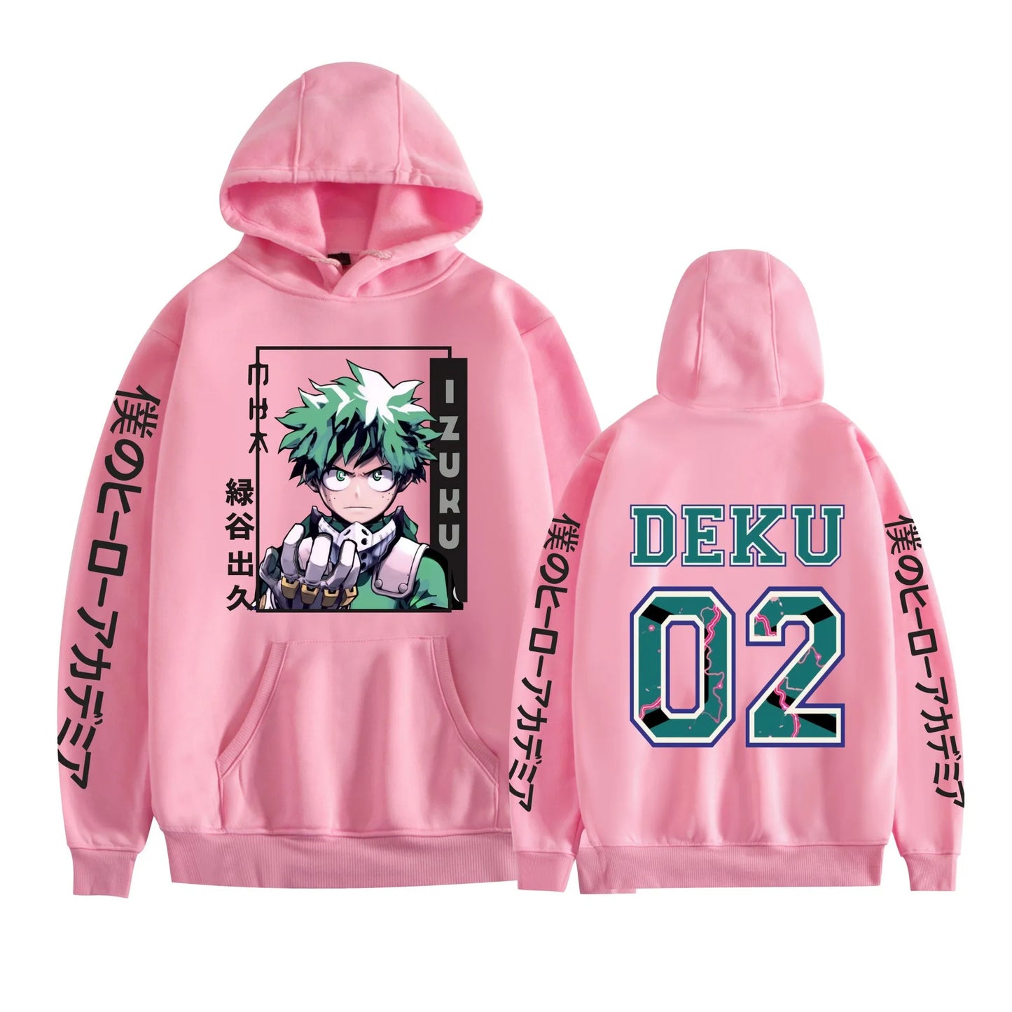 My Hero Academia Anime MIOORIYA Print Autumn and Winter Men's High Quality Casual Comfortable Street Hooded Sweatshirt-Style Heaven