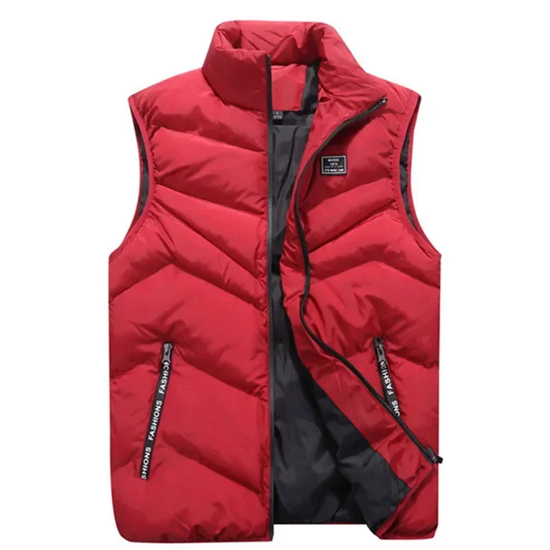 8XL 7XL Plus size vest men Brand Men Jacket Sleeveless Vests Winter Jackets man Casual Coats Men's Vest Cotton Thicken Waistcoat-Style Heaven