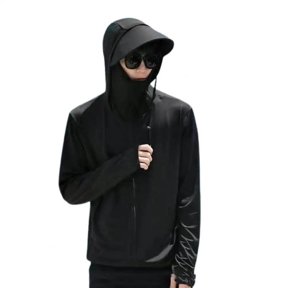 Sun Jacket Long Sleeve Men Uv Coat Soft Sun Clothing for Men Women Hooded Uv Coat for Outdoor-Style Heaven