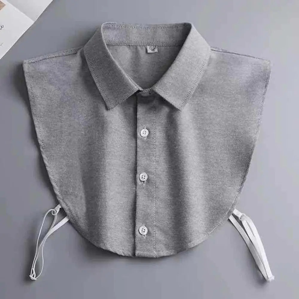 1Pc Women Cotton Fake Collar Decoration Blouse Detachable Shirt Collar Sweater False Collars Lapel Top Women Apparel Accessories