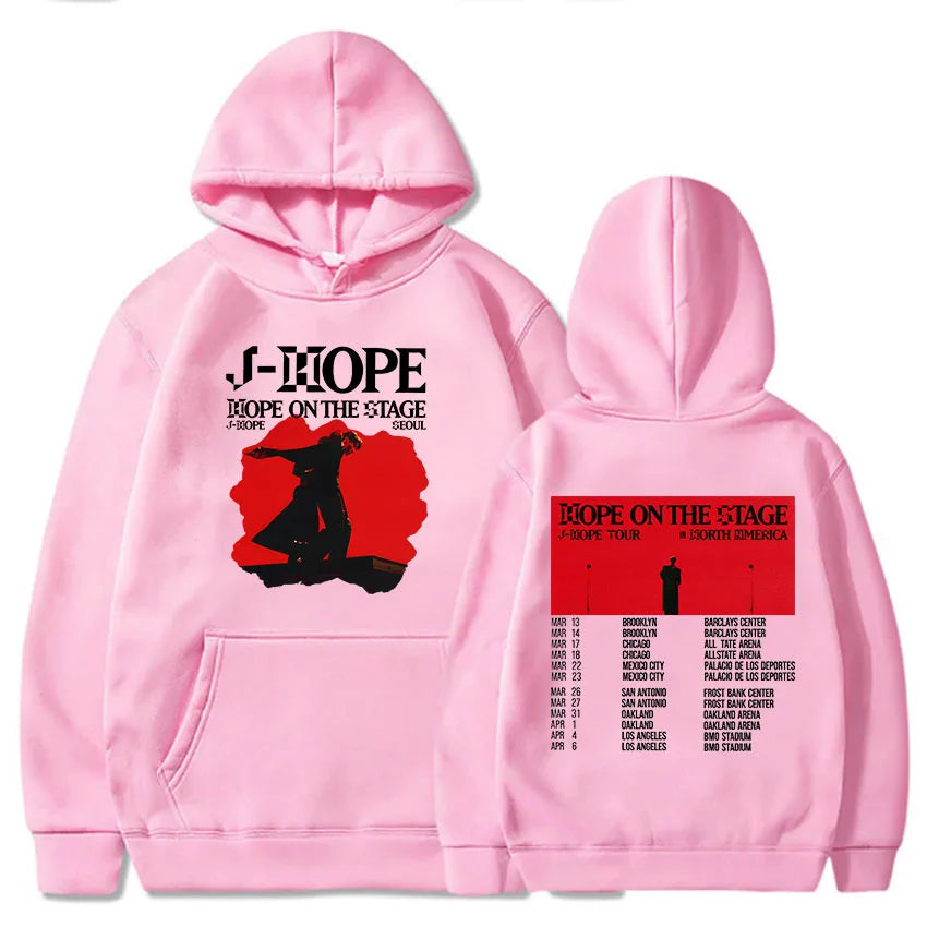 Korean Dancer J-Hope New Hoodies Hope on The Stage Tour 2025 Sweatshirt Unisex Casual Clothes Hip Hop Fashion Aesthetic Pullover-Style Heaven