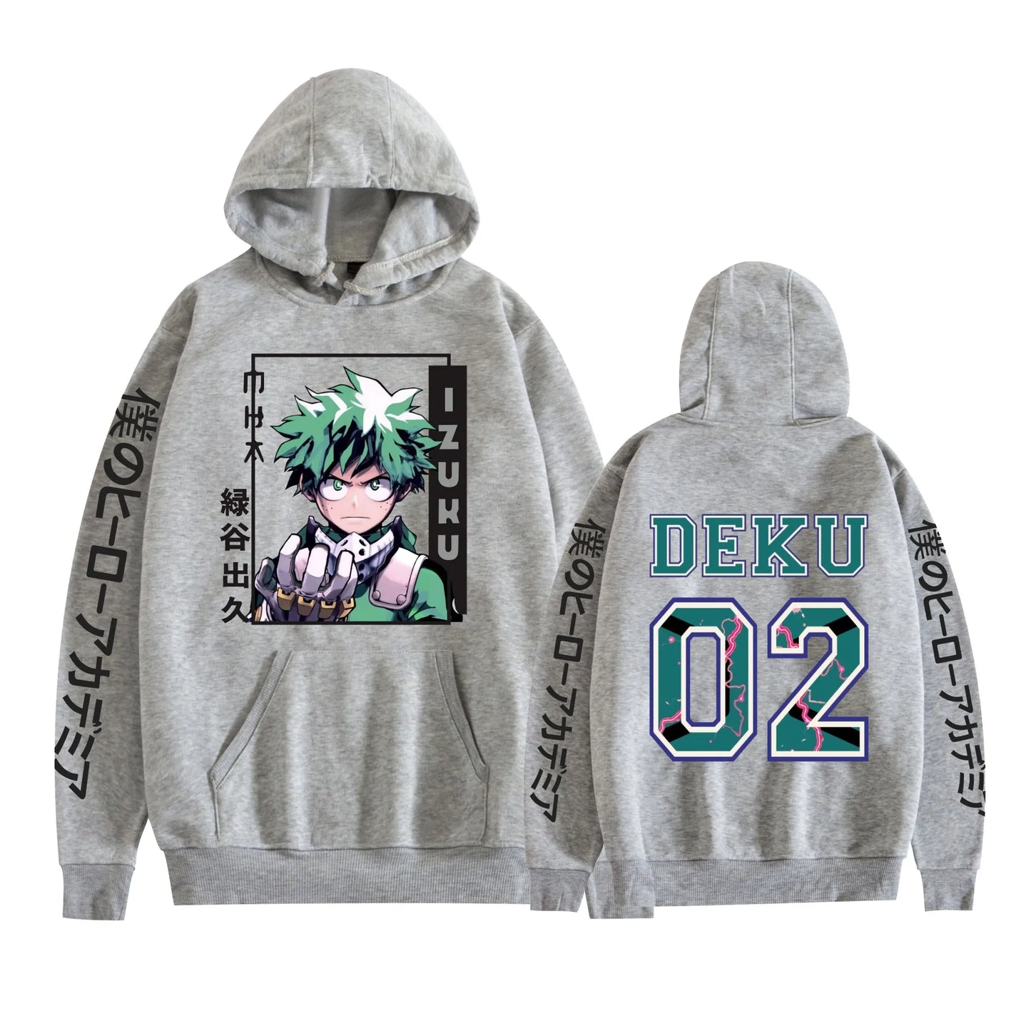 My Hero Academia Anime MIOORIYA Print Autumn and Winter Men's High Quality Casual Comfortable Street Hooded Sweatshirt-Style Heaven