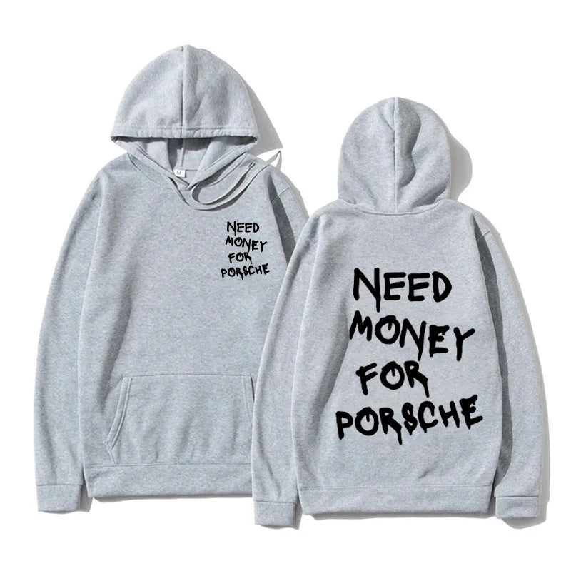 Funny Need Money Letter Printed Hooded Sweatshirt Fashion Design Men Women Fleece Autumn and Winter Couple Casual Tops-Style Heaven