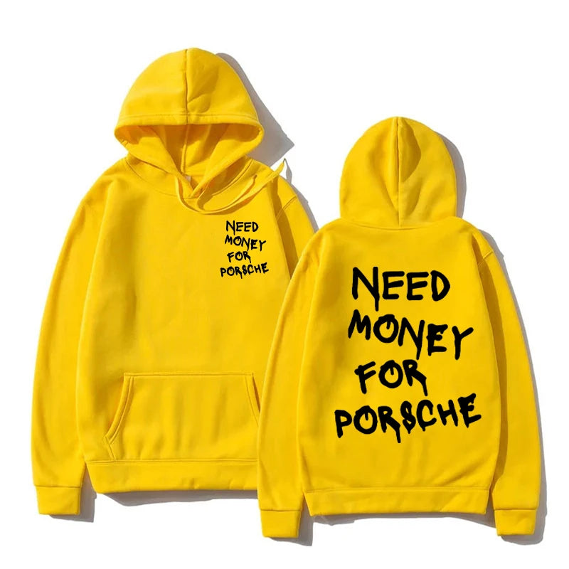 Funny Need Money Letter Printed Hooded Sweatshirt Fashion Design Men Women Fleece Autumn and Winter Couple Casual Tops-Style Heaven