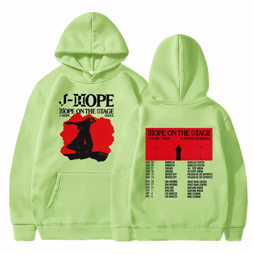 Korean Dancer J-Hope New Hoodies Hope on The Stage Tour 2025 Sweatshirt Unisex Casual Clothes Hip Hop Fashion Aesthetic Pullover-Style Heaven