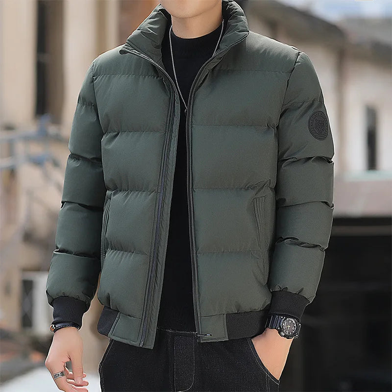 Winter Tiger Head Cotton Coat Men's New Thickened Warm Coldproof Casual Fashion Hooded Male Clothes-Style Heaven