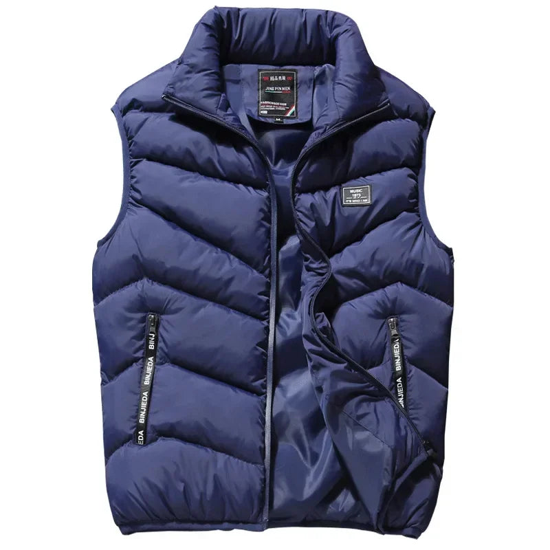 8XL 7XL Plus size vest men Brand Men Jacket Sleeveless Vests Winter Jackets man Casual Coats Men's Vest Cotton Thicken Waistcoat-Style Heaven