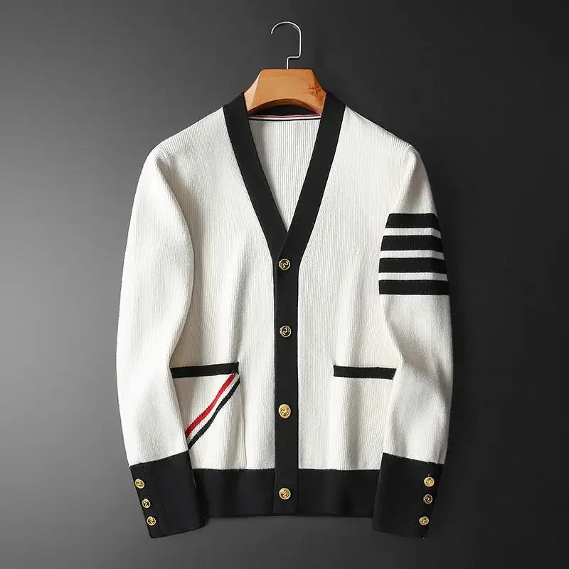 Jackets Korean Popular Clothes Knitwear Men's Sweaters High Quality Clothing Deals Original Aesthetic Knitted Cardigan Male-Style Heaven