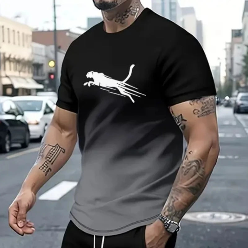 Animal T-Shirts For Men 3d Print T-Shirt Mens Sports T-Shirt Street Fashion Short Sleeve Tee Shirts Loose Oversized Men-Style Heaven