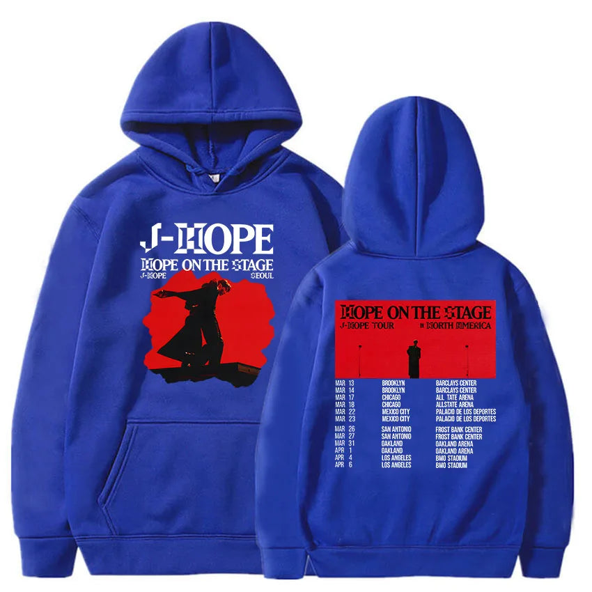 Korean Dancer J-Hope New Hoodies Hope on The Stage Tour 2025 Sweatshirt Unisex Casual Clothes Hip Hop Fashion Aesthetic Pullover-Style Heaven