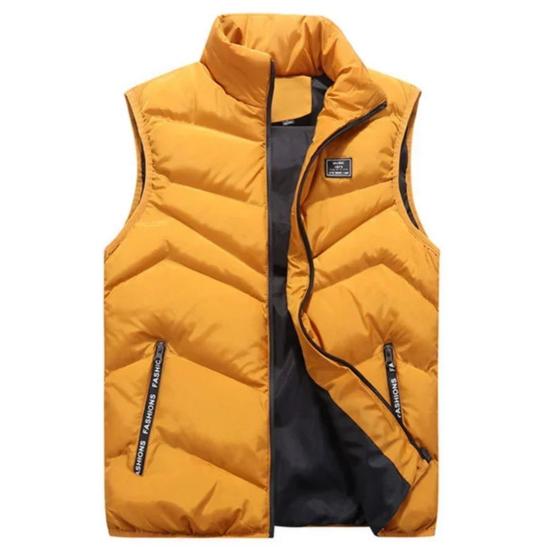 8XL 7XL Plus size vest men Brand Men Jacket Sleeveless Vests Winter Jackets man Casual Coats Men's Vest Cotton Thicken Waistcoat-Style Heaven