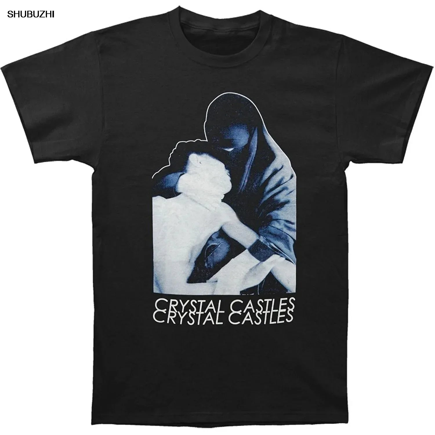 Cotton Tees Men Casual Crystal Castles Fashion Print T Shirt Crew Neck Streetwear Short Sleeve T Shirt Women Free shipping-Style Heaven