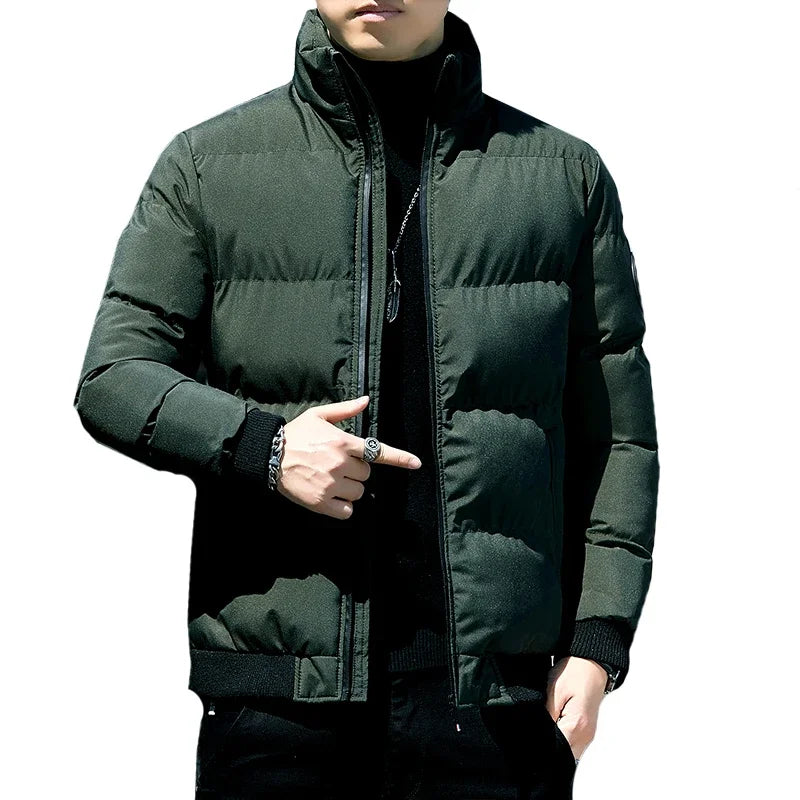 Winter Tiger Head Cotton Coat Men's New Thickened Warm Coldproof Casual Fashion Hooded Male Clothes-Style Heaven