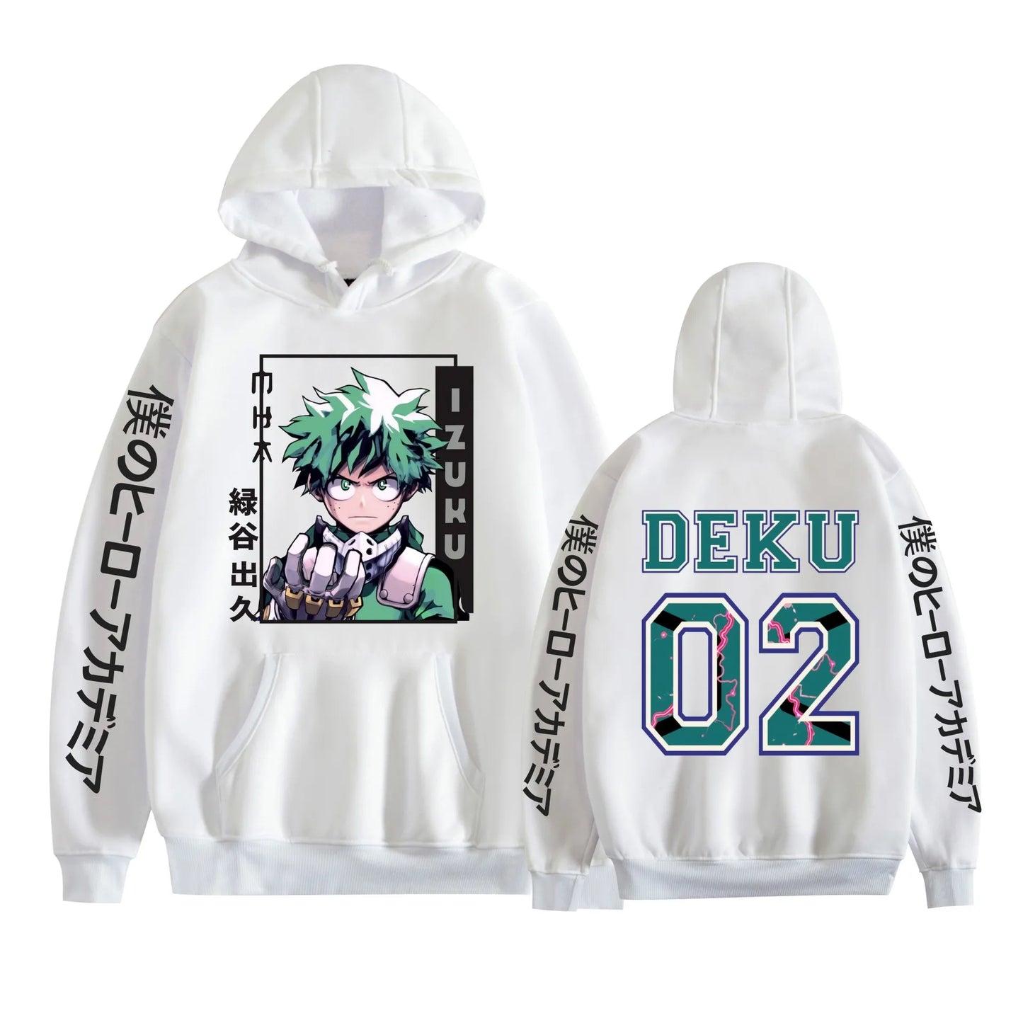 My Hero Academia Anime MIOORIYA Print Autumn and Winter Men's High Quality Casual Comfortable Street Hooded Sweatshirt-Style Heaven