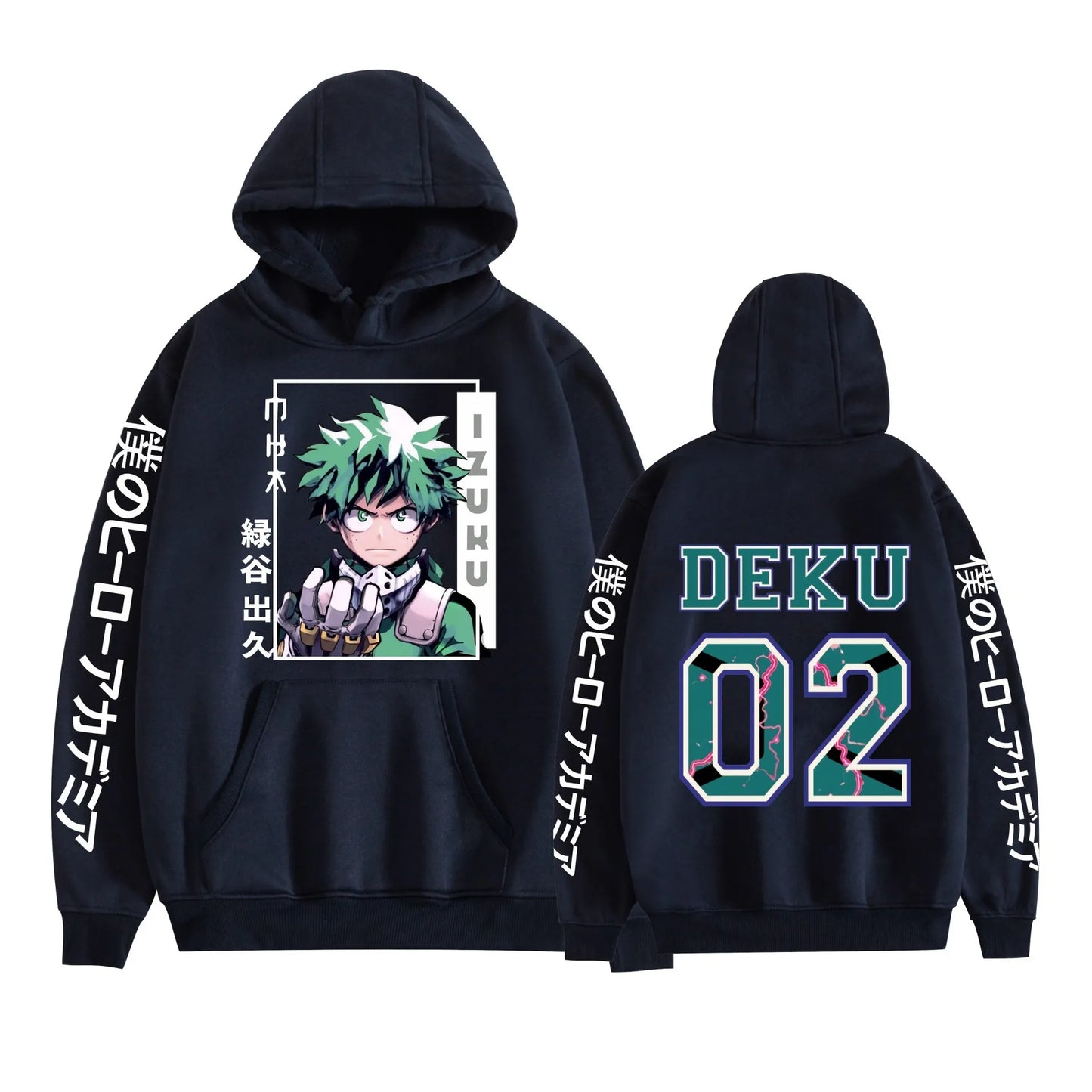 My Hero Academia Anime MIOORIYA Print Autumn and Winter Men's High Quality Casual Comfortable Street Hooded Sweatshirt-Style Heaven