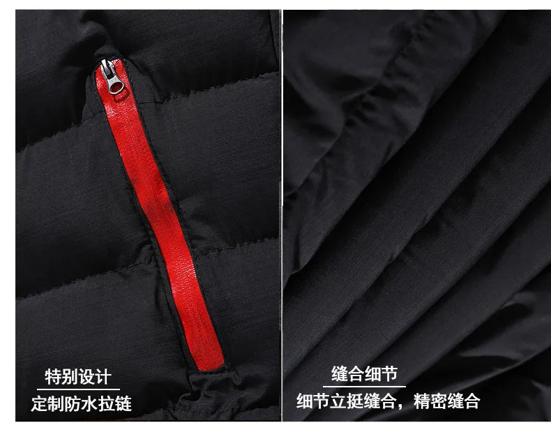 Autumn/Winter Men's Sports Cotton Coat New Warm Coat Thickened Stand Collar Cardigan Outdoor Padded Jacket Trend Men's clothing-Style Heaven