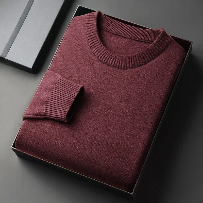 Men's Dress Crew Neck Sweater Slim Fit Lightweight Sweatshirts Knitted Pullover Streetwear Casual Fashion Long Sleeve Sweater-Style Heaven