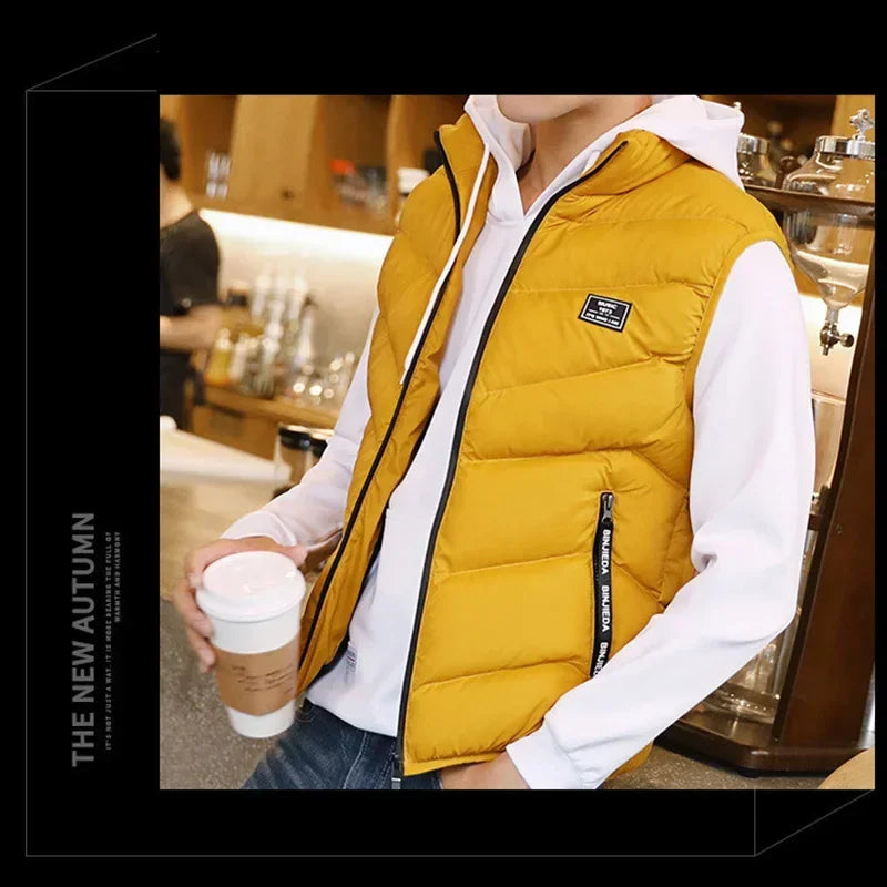 8XL 7XL Plus size vest men Brand Men Jacket Sleeveless Vests Winter Jackets man Casual Coats Men's Vest Cotton Thicken Waistcoat-Style Heaven