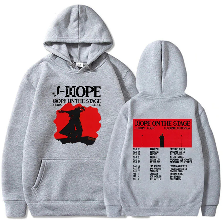 Korean Dancer J-Hope New Hoodies Hope on The Stage Tour 2025 Sweatshirt Unisex Casual Clothes Hip Hop Fashion Aesthetic Pullover-Style Heaven