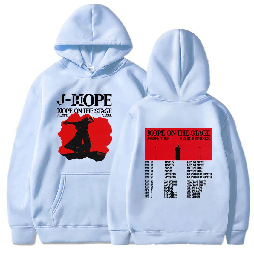 Korean Dancer J-Hope New Hoodies Hope on The Stage Tour 2025 Sweatshirt Unisex Casual Clothes Hip Hop Fashion Aesthetic Pullover-Style Heaven