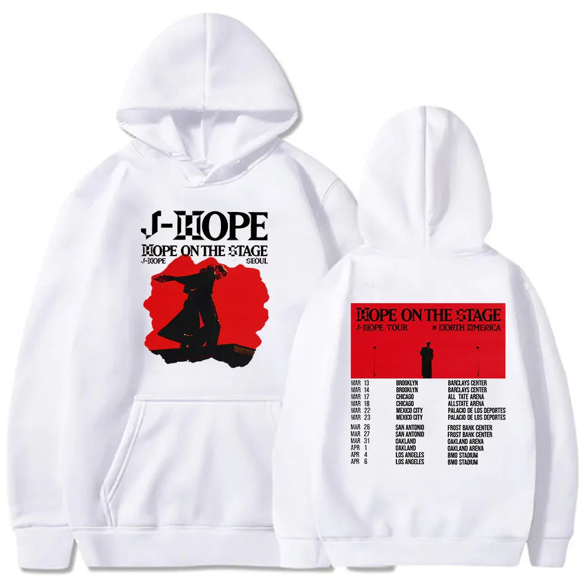 Korean Dancer J-Hope New Hoodies Hope on The Stage Tour 2025 Sweatshirt Unisex Casual Clothes Hip Hop Fashion Aesthetic Pullover-Style Heaven