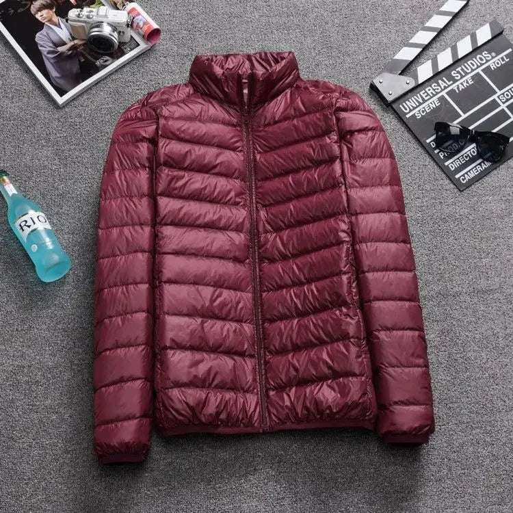 Outerwear - Autumn/Winter Men's Cotton Coat Plus Size Cropped Lightweight Cotton-Padded Workwear Thickened Mid-Youth Padded Jacket Winter Ja