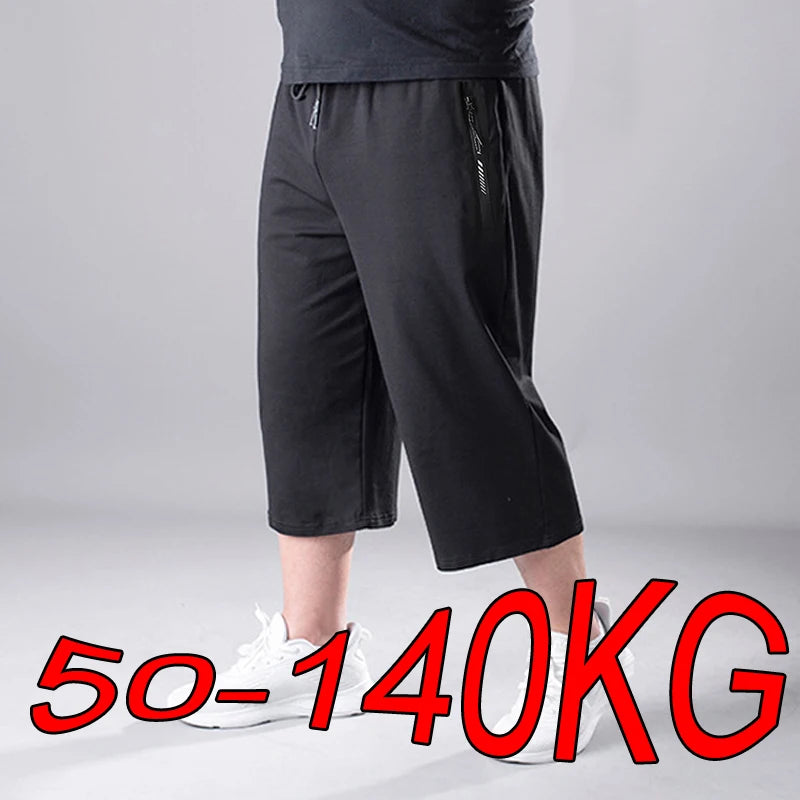 Plus Size Men Summer Knee Length Shorts Fitness Male Casual Breathable Quick-drying Jogger Pants Basketball Shorts - Clothing in ##color## by Style Heaven | High-Quality & Trendy Fashion