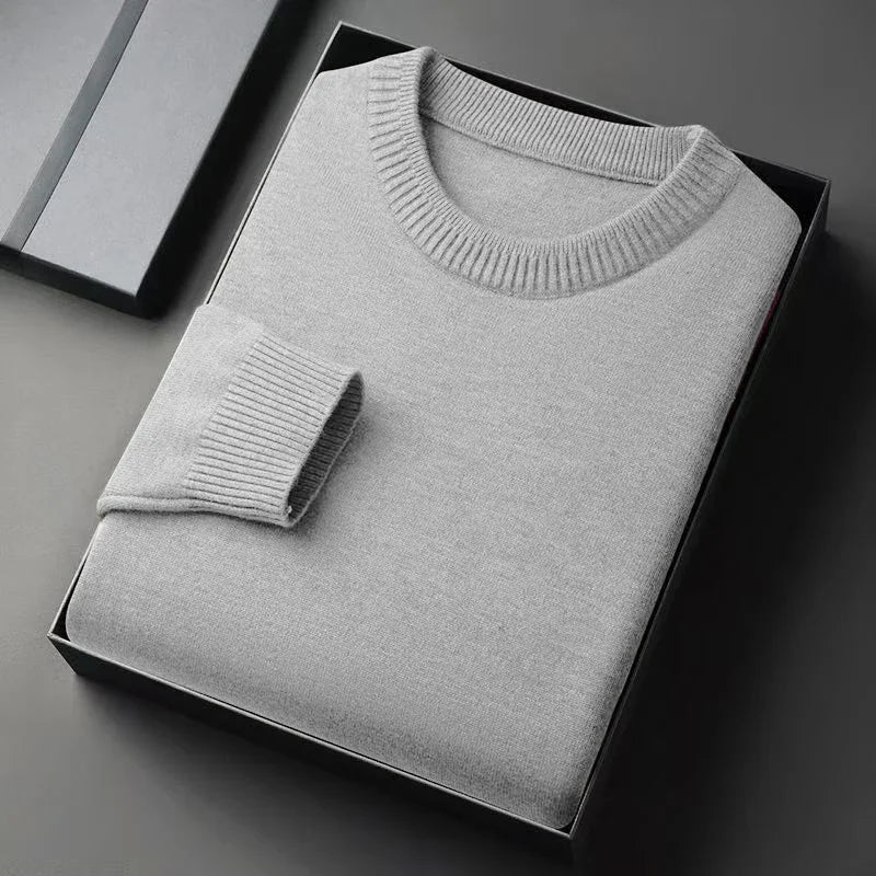 Men's Dress Crew Neck Sweater Slim Fit Lightweight Sweatshirts Knitted Pullover Streetwear Casual Fashion Long Sleeve Sweater-Style Heaven