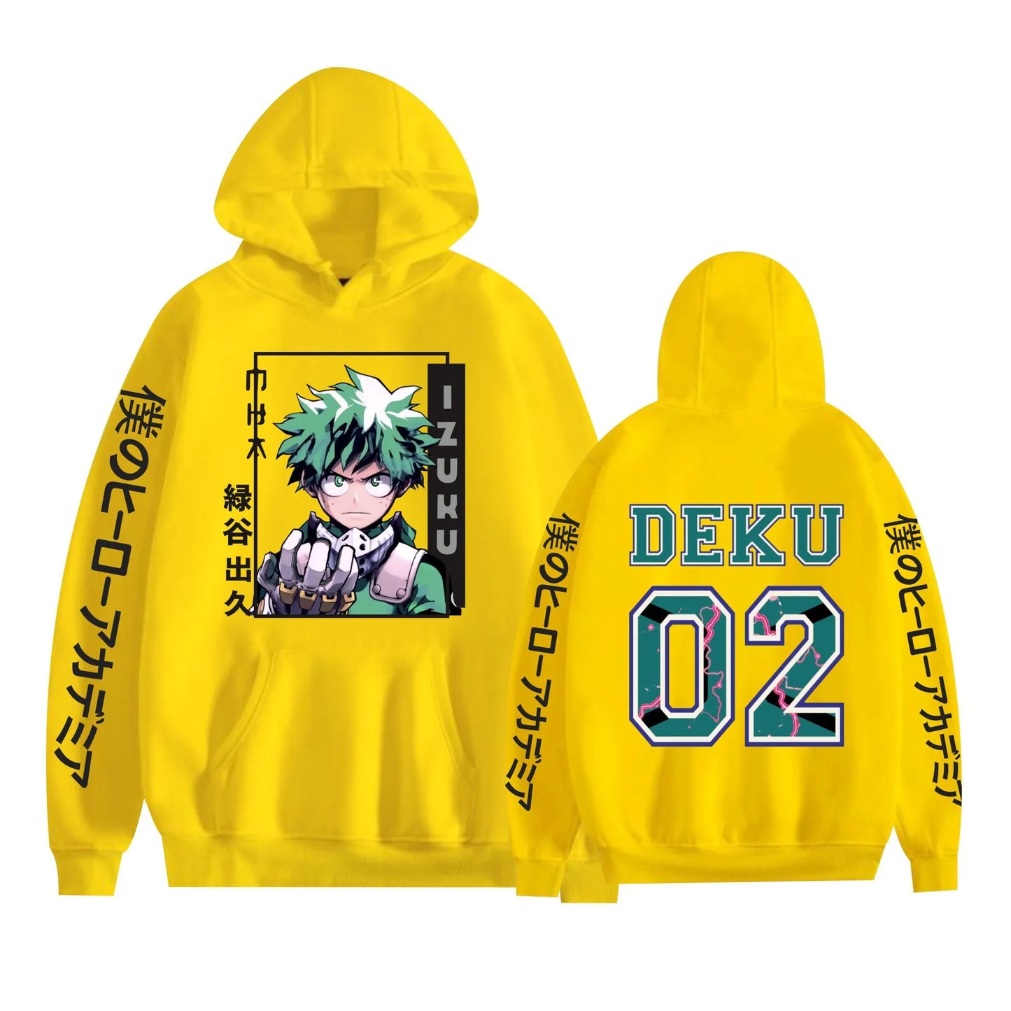 My Hero Academia Anime MIOORIYA Print Autumn and Winter Men's High Quality Casual Comfortable Street Hooded Sweatshirt-Style Heaven