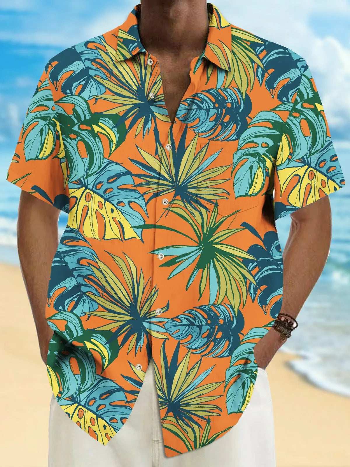 Summer Men's Hawaiian Shirts 3D Printed Butterfly Button Up Art Short Sleeve Tee Tops Fashion Beach Shirt Vacation Daily - Clothing Tops in ##color## by Style Heaven | High-Quality & Trendy Fashion