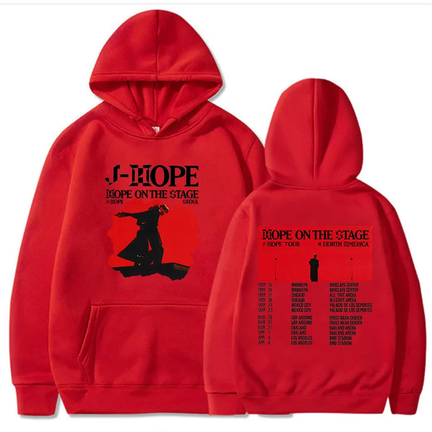 Korean Dancer J-Hope New Hoodies Hope on The Stage Tour 2025 Sweatshirt Unisex Casual Clothes Hip Hop Fashion Aesthetic Pullover-Style Heaven